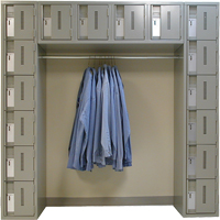 Archettes Concorde Heavy Duty Lockers, 16 -tier, Bank of 3, 18" x 72" x 72", Steel Nia-Chem Ltd.