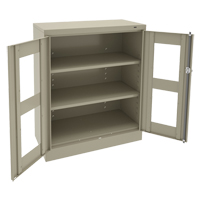 C-Thru Counter High Cabinet, Steel, 2 Shelves, 42" H x 36" W x 18" D FL647 | Nia-Chem Ltd.