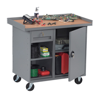 Mobile Workbench Cabinet, Laminate Surface FL652 | Nia-Chem Ltd.