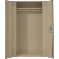 Wardrobe Storage Cabinet, Steel, 36" W x 18" D x 72" H, Beige Nia-Chem Ltd.