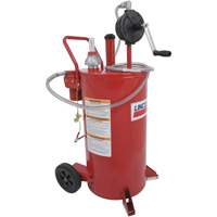 25-Gallon Steel Fuel Caddy with 2-Way Rotary Pump & Filter Nia-Chem Ltd.