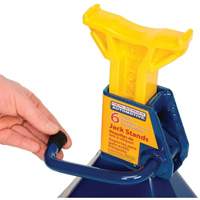 Jack Stand, Locking Handle/Ratchet, 6 tons Capacity, 25-1/4" H Nia-Chem Ltd.