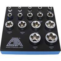 Jeu de douilles TORX EPR &agrave; 5 pans, 16 Morceaux, Prise de 1/4"/3/8"/1/2" Nia-Chem Ltd.