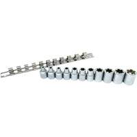 Jeu de douilles Flat-Cut E-"Star", 11 Morceaux, Prise de 3/8" Nia-Chem Ltd.