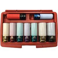 Jeu de douilles &agrave; chocs principales &agrave; paroi mince, 9 Morceaux, Prise de 1/2" Nia-Chem Ltd.