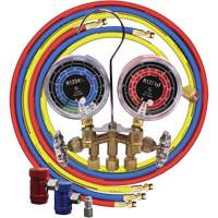 Jeu de manom&egrave;tres collecteurs en laiton avec coupleurs Nia-Chem Ltd.