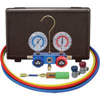 Automotive Manifold Gauge Set with Mini Dye Injector & Manual Couplers Nia-Chem Ltd.