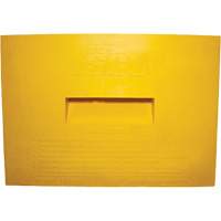 Wheel Chock, Polyurethane, Yellow, 15-1/4" W x 12-1/8" D x 10-3/4" H Nia-Chem Ltd.