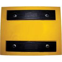 Wheel Chock, Polyurethane, Yellow, 15-1/4" W x 12-1/8" D x 10-3/4" H Nia-Chem Ltd.