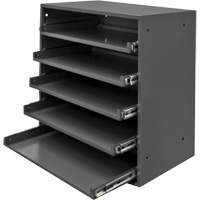Compartment Box Cabinet, Steel, 5 Slots, 20-1/2" W x 12-1/2" D x 21" H, Grey Nia-Chem Ltd.