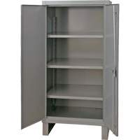 Armoire tr&egrave;s robuste, Acier, 3 Tablettes, 66" h x 36" la x 24" P, Gris Nia-Chem Ltd.