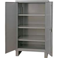 Armoire tr&egrave;s robuste, Acier, 3 Tablettes, 66" h x 48" la x 24" P, Gris Nia-Chem Ltd.