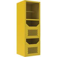 Armoire pour le contr&ocirc;le des d&eacute;versements, 1 Tablettes, 72" h x 24" la x 24" p, Acier, Jaune Nia-Chem Ltd.