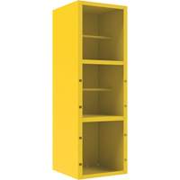 Armoire pour le contr&ocirc;le des d&eacute;versements, 1 Tablettes, 72" h x 24" la x 24" p, Acier, Jaune Nia-Chem Ltd.