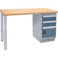Industrial Duty Workbench, Door w/ Drawer Combination, 1000 lbs. Cap., 36" W x 72" D, 34" H Nia-Chem Ltd.