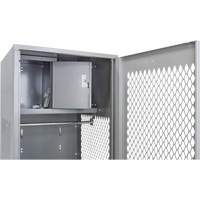 Gear Locker with Door, Steel, 24" W x 24" D x 72" H, Grey FN466 | Nia-Chem Ltd.