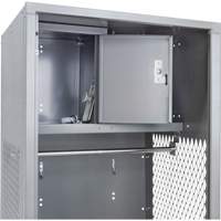 Gear Locker, Steel, 24" W x 24" D x 72" H, Grey FN468 | Nia-Chem Ltd.
