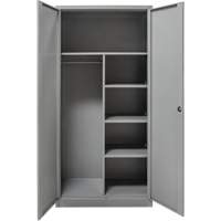 Combination Storage Cabinet, 36" W x 18" D x 72" H, Grey Nia-Chem Ltd.