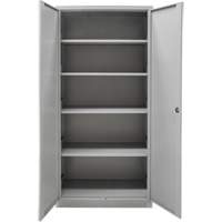 Hi-Boy Storage Cabinet, Steel, 4 Shelves, 72" H x 36" W x 18" D, Grey Nia-Chem Ltd.