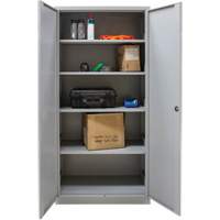 Hi-Boy Storage Cabinet, Steel, 4 Shelves, 72" H x 36" W x 18" D, Grey Nia-Chem Ltd.