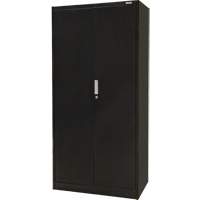Armoire de rangement Hi-Boy, Acier, 4 Tablettes, 72" h x 36" la x 18" P, Noir Nia-Chem Ltd.