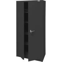 Storage Cabinet, Steel, 4 Shelves, 66" H x 30" W x 15" D, Black Nia-Chem Ltd.