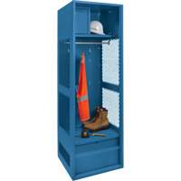 Gear Locker, Steel, 24" W x 18" D x 72" H, Dark Blue Nia-Chem Ltd.