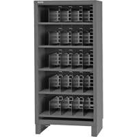 Armoire robuste &agrave; façade ouverte avec s&eacute;parateurs, Acier, 0 tiroirs, 36" x 24" x 78", Gris Nia-Chem Ltd.