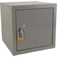 Stackable Cube Locker, 12" x 12" x 12", Steel, Grey, Knocked Down Nia-Chem Ltd.