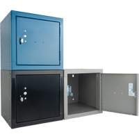 Stackable Cube Locker, 12" x 12" x 12", Steel, Grey, Knocked Down Nia-Chem Ltd.