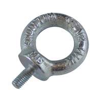 Drop Forged Eye Bolts, 1/8" Dia., 1/2" L, Uncoated Natural Finish, 154 lbs (70 kg) Capacity GAS946 | Nia-Chem Ltd.