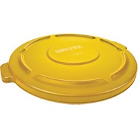 Couvercles ronds Brute, Couvercle plat, Plastique/Poly&eacute;thyl&egrave;ne, Convient aux contenants 22" dia. Nia-Chem Ltd.