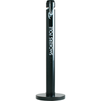 Smokers' Pole Cigarette Receptacle, Free-Standing, Aluminum, 41" Height Nia-Chem Ltd.