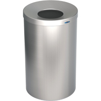 R&eacute;cipient &agrave; d&eacute;chets pour halls, Acier inoxydable, 33 gal. US Nia-Chem Ltd.