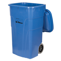 Roll Out Recycling Bin, Curbside, Polyethylene, 65 US gal. JH478 | Nia-Chem Ltd.