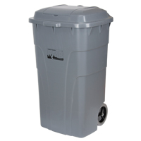Roll Out Garbage Bin, Polyethylene, 65 US gal. JH479 | Nia-Chem Ltd.
