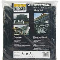 B&acirc;che, Usage industriel l&eacute;ger, Noir, 6' x 8' x 8 mils Nia-Chem Ltd.