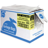 Food-Grade Garbage Bags, X-Strong, 35" W x 50" L, 0.92 mils, Clear Nia-Chem Ltd.