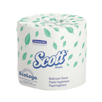 Scott&reg; Toilet Paper, 1 Ply, 550 Sheets/Roll, 403' Length, White Nia-Chem Ltd.
