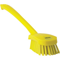 Brosse &agrave; manche long, Soies Ferme, Longueur de 16-3/10", Jaune Nia-Chem Ltd.