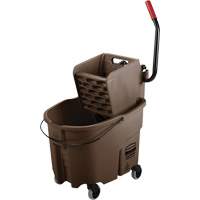 WaveBrake&reg; Mop Bucket & Wringer Combo Pack, Side Press, 8.75 US Gal.(35 Quart), Brown Nia-Chem Ltd.