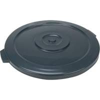 Waste Container Lid, Flat Lid, Plastic/Polyethylene, Fits Container Size: 24" Dia. JK678 | Nia-Chem Ltd.