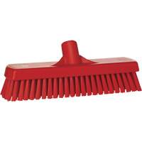 Brosse &agrave; r&eacute;curer pour planchers et murs, Crins Ferme, 12", Polyester, Rouge Nia-Chem Ltd.