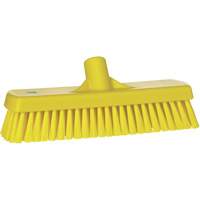 Deck & Wall Scrub Brush, Stiff Bristles, 12", Polyester, Yellow Nia-Chem Ltd.
