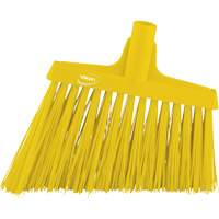 Angle Broom Head, X-Coarse Bristles, 12", Polyester, Yellow Nia-Chem Ltd.