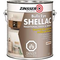 Scellant &agrave; la gomme-laque Zinsser Bulls Eye, Ambr&eacute;e, 3,7 L Nia-Chem Ltd.