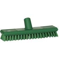 Brosse lave-pont aliment&eacute;e en eau, Crins Extra-ferme, 10-3/4", Polyester, Vert Nia-Chem Ltd.