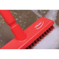 Brosse lave-pont aliment&eacute;e en eau, Crins Extra-ferme, 10-3/4", Polyester, Vert Nia-Chem Ltd.