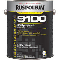 Base de mastic &eacute;poxy DTM du syst&egrave;me 9100, Orange s&eacute;curit&eacute;, Gallon Nia-Chem Ltd.
