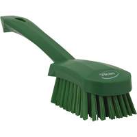 Brosse &agrave; r&eacute;curer avec manche court, Soies Ferme, Longueur de 10", Vert Nia-Chem Ltd.